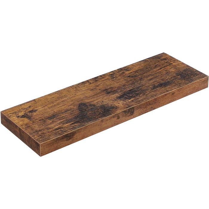 Étagère murale dissimulée 60cm en bois rustique et fer - Réf. VK8681847477631