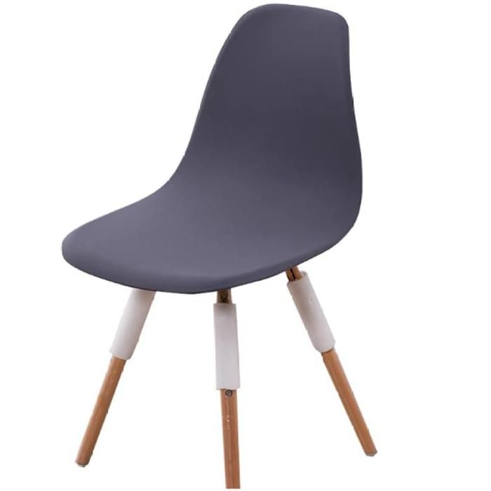 Housse Chaise Extensible Scandinave Lot 2 Gris Foncé Salle À Manger Cuisine Protection Douce Lavable Salon-Eurpan HOUSSE DE CHAISE
