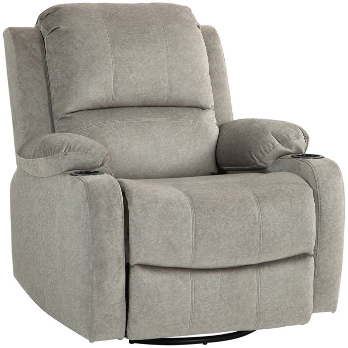 YWJ Fauteuil de relaxation avec repose-pieds et fonction inclinaison incluant porte-boissons jusquà 150 kg marron