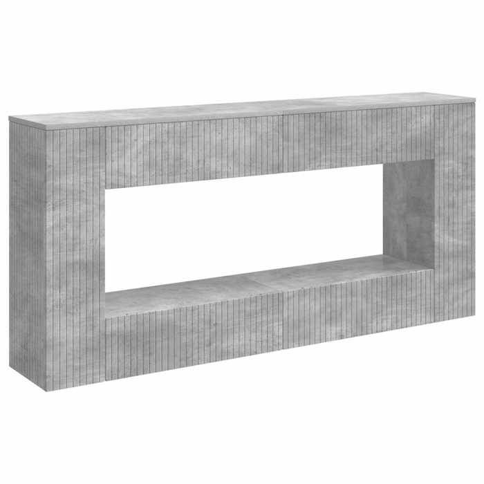 Elégance - Chic Meuble Entrée salon-séjour - Table console - Gris Béton - 155x29x74cm - Bois d’ingénierie_0766837