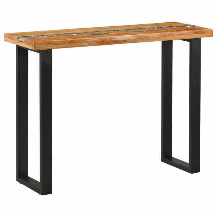 Elégance - Chic Meuble Entrée salon-séjour - Table console - Marron - 100x35x75cm - Bois de teck massif_0435933