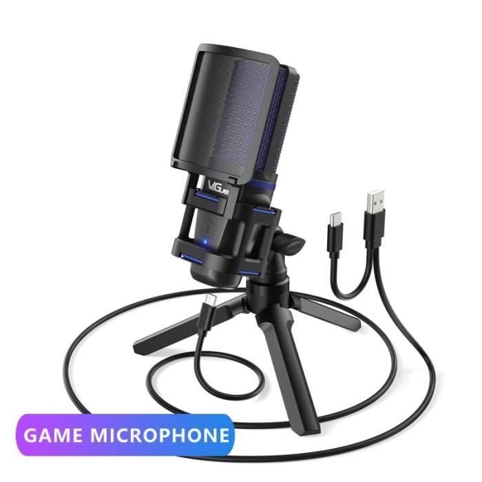 Microphone USB de bureau Micro à condensateur professionnel pour