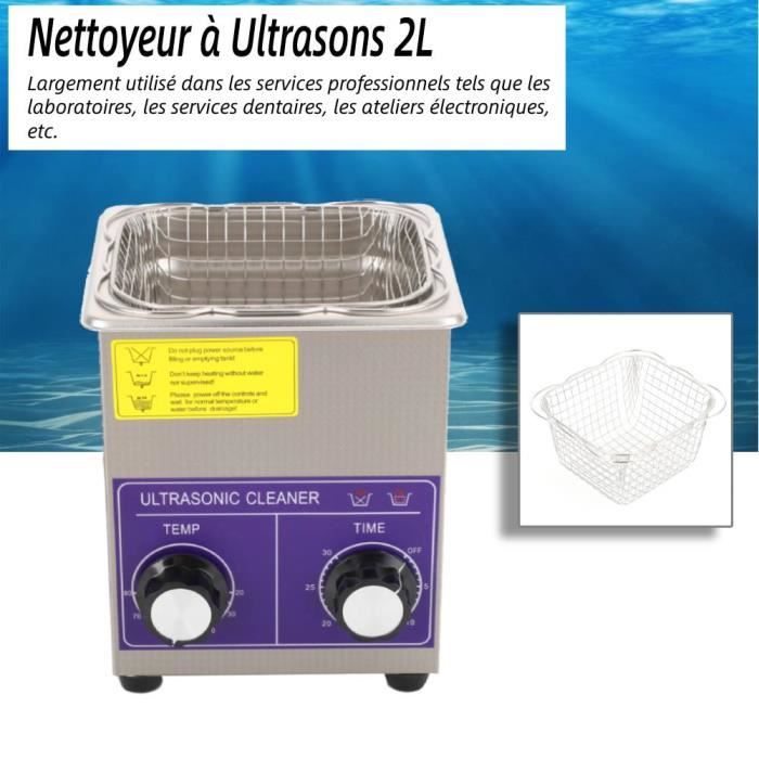 Luernas Nettoyeur À Ultrasons 2 L, Nettoyeur À Ultrasons En Acier Luernas Nettoyeur À Ultrasons 2 L, Nettoyeur À Ultrasons En Acier