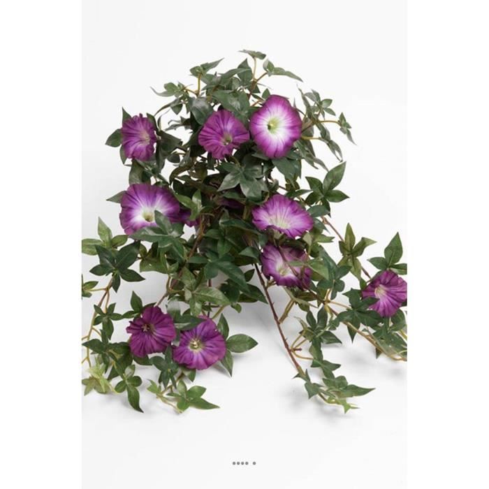 Ipomee liseron artificiel retombant en pot H 40 cm superbes fleurs Mauve  violet - Cdiscount Maison