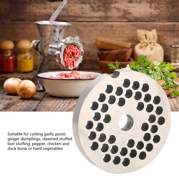 Plaque De Hachoir à Viande 69 Mm En Acier Inoxydable 402 - Pour Hachoir électrique, Trou Central 10 Mm