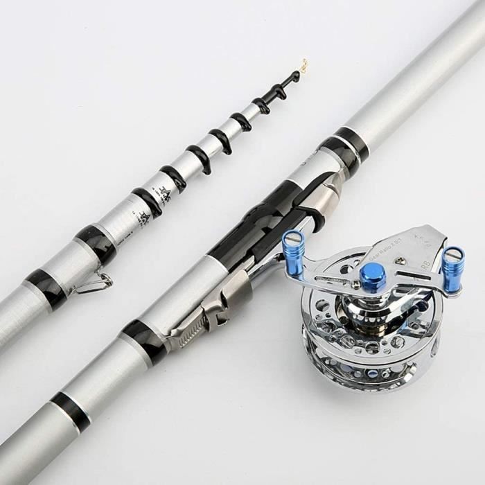 Mini Canne à Pêche Télescopique Lixada – 1m Ou 1,4m, Moulinet 4.3:1, Léger (240g), Se Range Dans Une Poche !