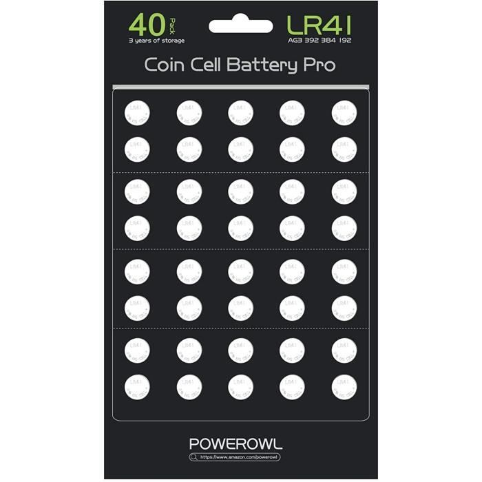 40 Pack LR41 AG3 L736 392 384 192 Pile 1,5 V Piles bouton bouton [Cellules  mises à jour, plus durables][358] - Cdiscount Jeux - Jouets