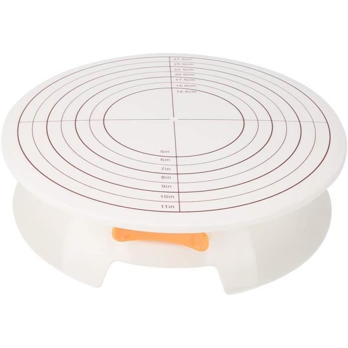 Plateau Tournant à Gâteau Kit Complet - Spatules Lisseur Grattoir Poches Douille Accessoires Pâtisserie