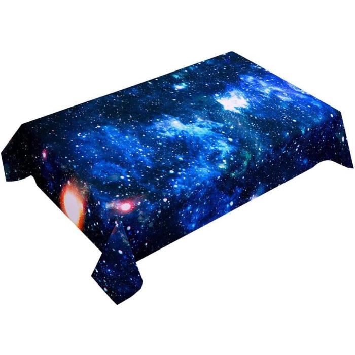 Nappe Rectangulaire Anti-tache Noël - Motif 3D Merry Christmas - Polyester Imperméable Pour Intérieur/extérieur (150x300cm)
