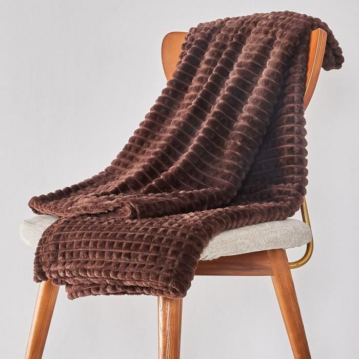 Couverture Douce Canapé Couverture Polaire Léopard - Plaid Doux En