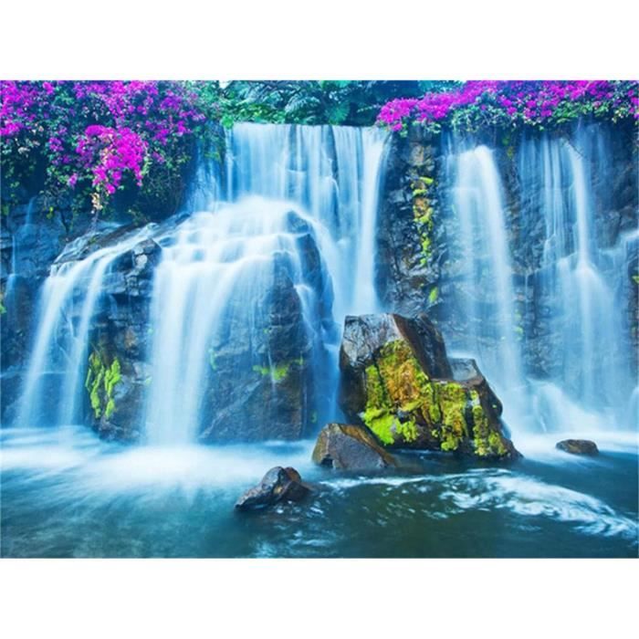 Diamond Painting Paysage D'Eau,Broderie Diamant Kit Complet,5D Peinture