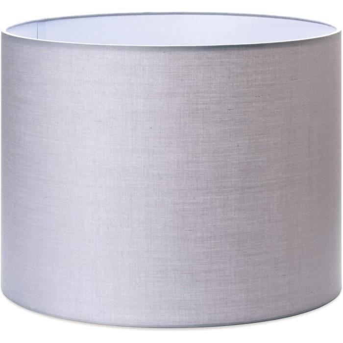 Grand Abat-jour Noir Cylindre 50cm – Douille E27 – Licht-Erlebnisse MINA