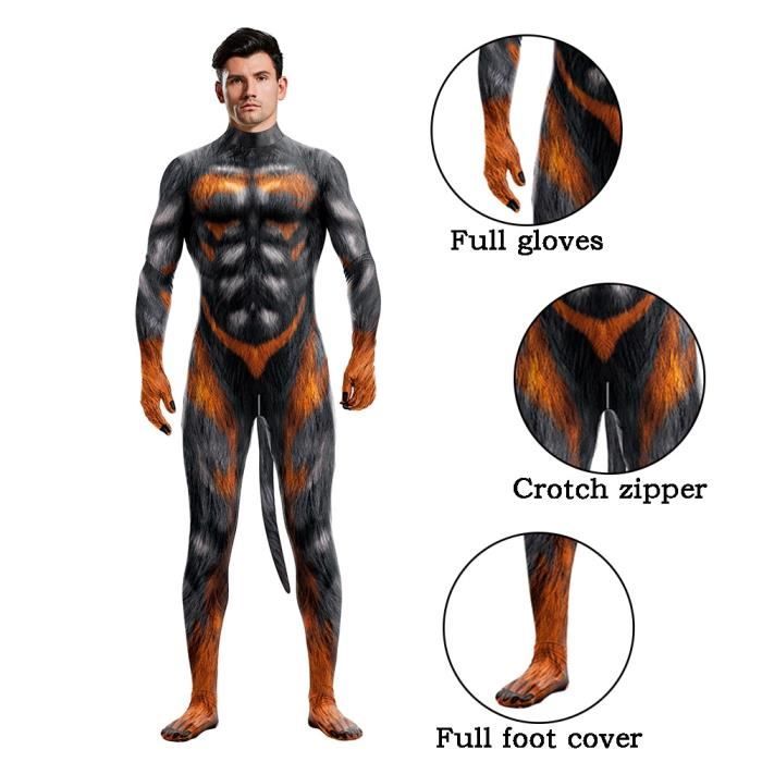 Costume Rose Homme FASLOLSDP Costume De Cosplay Pour Homme - Combinaison Intégrale Zentai - Face Ouverte - Invisible - En Nylon - Combinaison Catsuit Avec Capuche Costume Spectacle Invisible