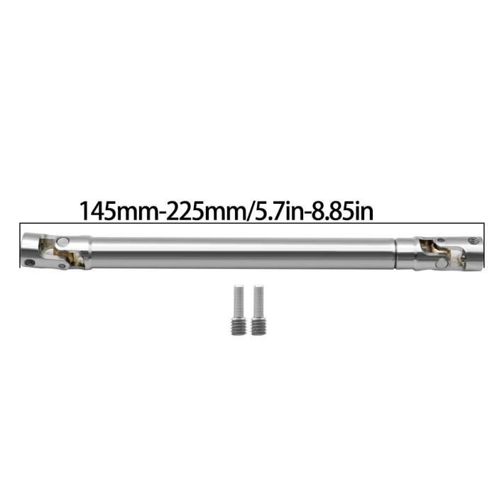Rfeeuubft 2 PièCes SéRies en MéTal CVD Arbre D'EntraîNement Universel 25-WJ03 pour 9125 TéLéCommandes PièCes de Rechange de Voiture Accessoires de Mise à Niveau