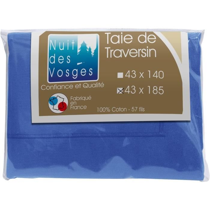 Nuit Des Vosges Spannbettlaken Baumwolle - 90x190cm Nattier Blau Mit 27cm Steghöhe