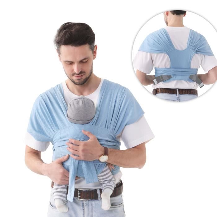 Echarpe de portage b&eacute;b&eacute; - Porte-b&eacute;b&eacute; l&eacute;ger style kangourou -
