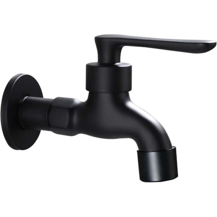Robinet Extérieur Jardin 1/2" Laiton - Antigel -10°C - Débit élevé - Avec Adaptateur 3/4"