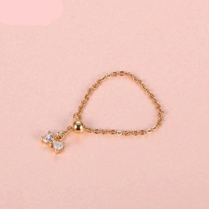 Nouveaux produits Plaqu or 18 carats zircon bague femmes cha ne