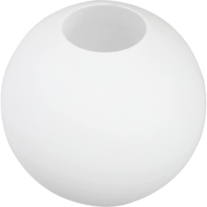 Abat-jour globe en verre blanc opale : Éclairez votre intérieur avec style