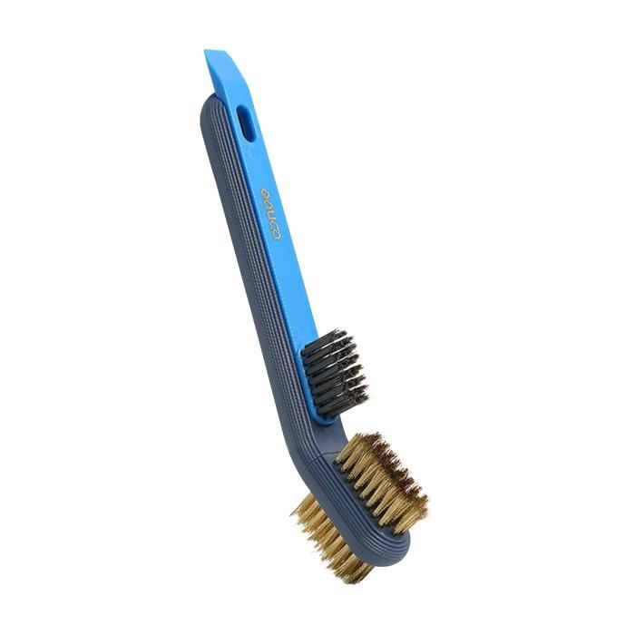 Lot De 2 Brosses Vaisselle Avec Grattoir - Nylon Anti-rayures - Poignée Ergonomique Anti-dérapante