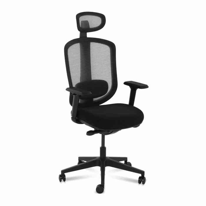 Chaise Fauteuil Siege De Bureau Hauteur Ergonomique Avec Support Lombaire 150kg Achat Vente Chaise De Bureau Soldes Sur Cdiscount Des Le 20 Janvier Cdiscount