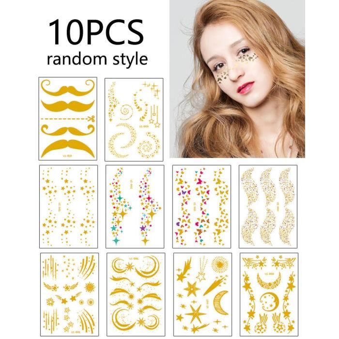 Paillettes Dorées Premium En Cône - 25g - Pour Tatouage Au Henné, Peinture Corporelle, Maquillage