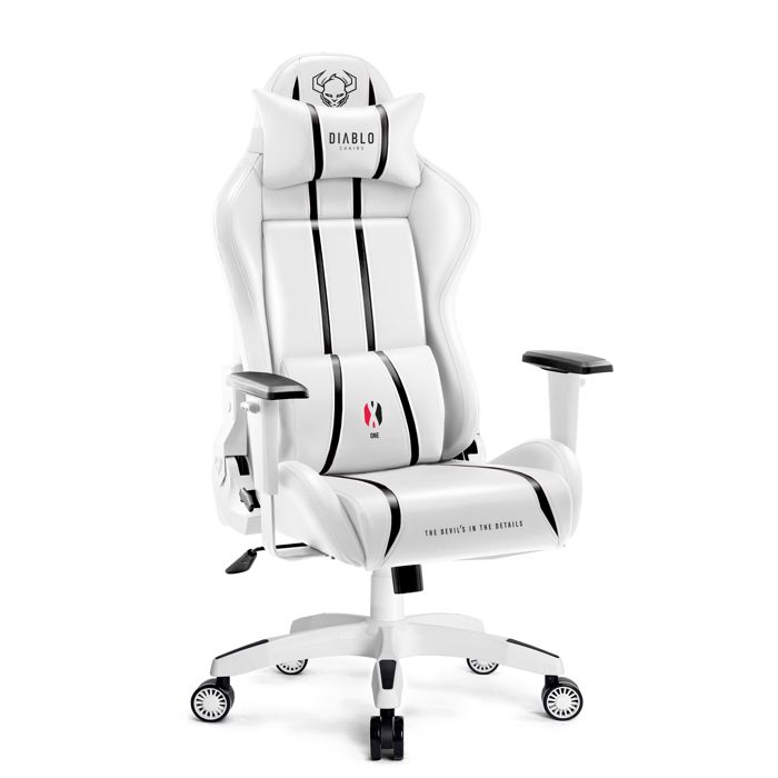 Diablo X One Chaise Gaming Fauteuil de Gamer de Bureau Accoudoirs Skaï Oreiller Cousin Lombaire Craft - vue 5