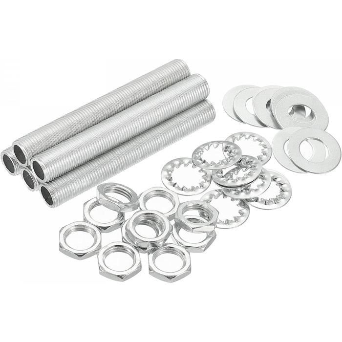Kit Tubos Para Lámparas Sourcing Map - 84 Piezas, Tuercas Y Arandelas, Rosca 1/8IP