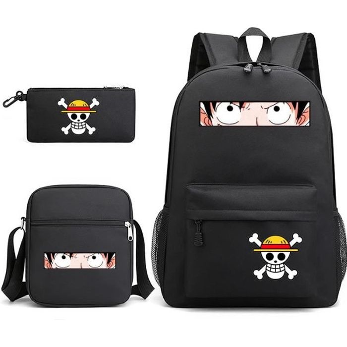 Cartable avec Trousse et Sacoche Luffy roi des Pirates - One Piece™ main image 0