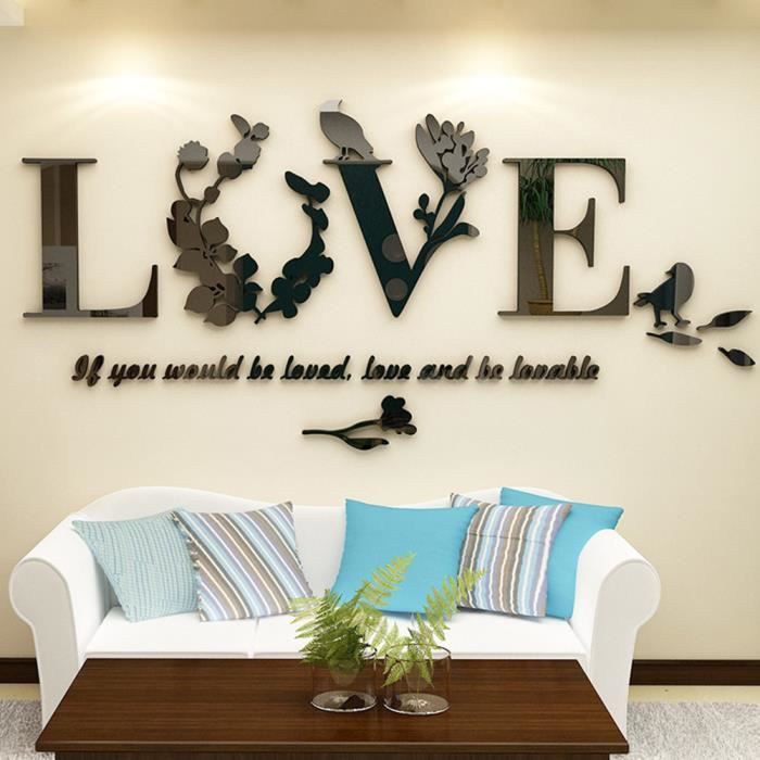 Sticker mural home decor, Stickers muraux salon amovibles