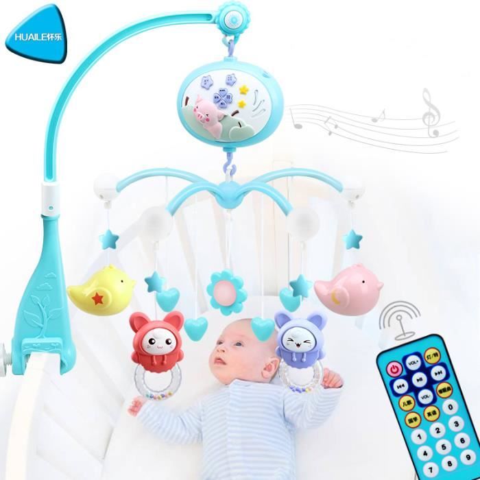 Sécurité Bébé,Veilleuse DE Bébé,Jouet Pour Bébé Mobile Musical pour Lit Bébé  Télécommandé, Projection de Lumières, - Cdiscount Puériculture & Eveil bébé