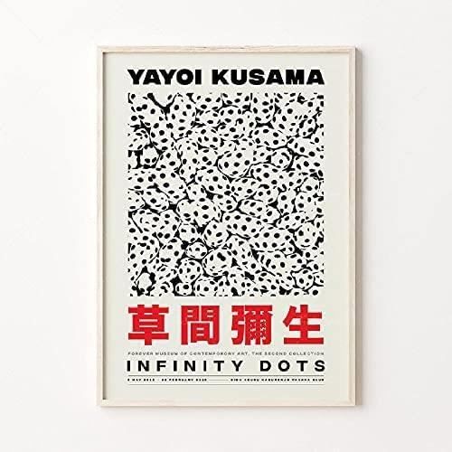 ZHUOYA Affiches D'art Abstrait Yayoi Kusama, Toile Murale Yayoi Kusama