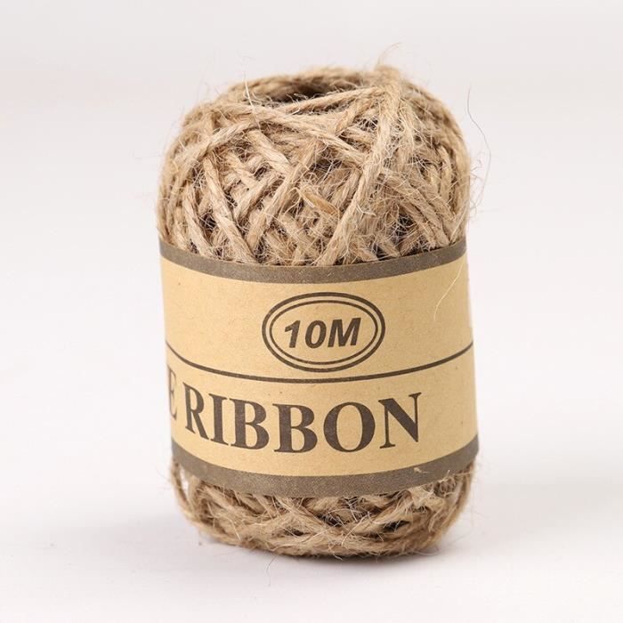 Ruban En Jute Naturel De 5 Mètres, Corde Artisanale, Bricolage, Mariage, Vintage, Cadeau