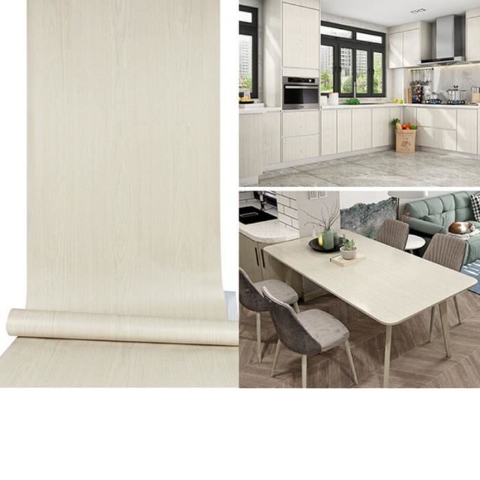 Film Adhésif Blanc Mat 60 Cm X 3 M – Pour Meubles, Cuisine, Plan De Travail, étanche