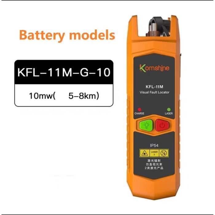 Fibre optique,Laser KFL-11 VLF,localisateur visuel de défauts,testeur de  câble de Fiber optique SC-ST-FC rechargeable - Battery 10MW - Cdiscount  Informatique