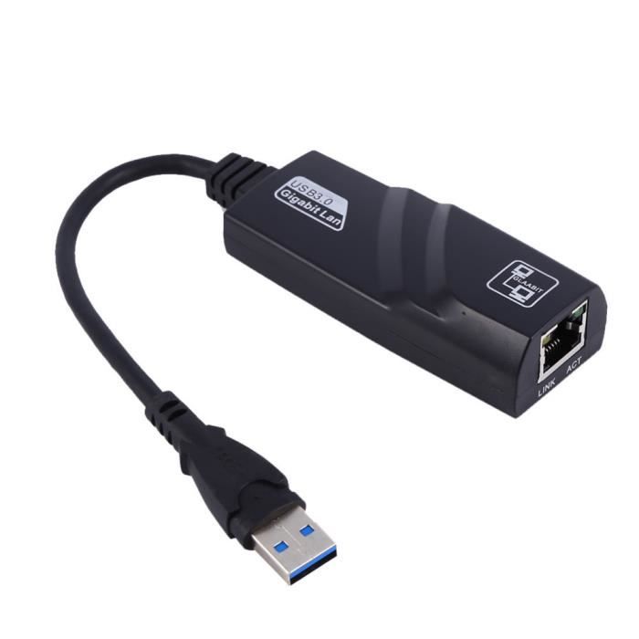 Adaptateur de réseau filaire - USB 3.0 - RJ45 - 10/100/1000 Mbps - Plug ...