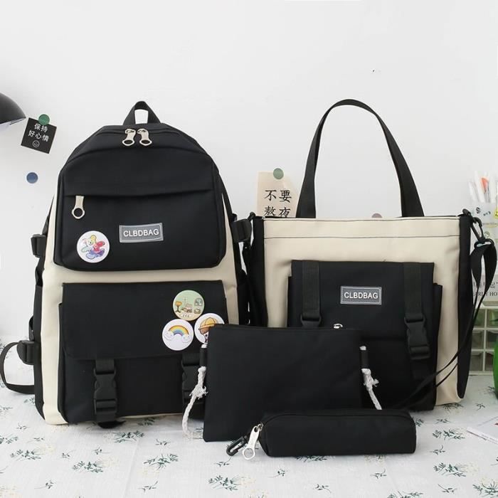Sac à Dos Capybara Ensemble 3 Pièces - Grand Capacité 18L, Trousse & Sac Bandoulière - Pour École - 11