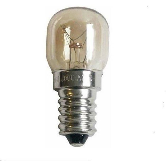 Ampoule 15W - E14 pour réfrigérateur et congélateur - WHIRLPOOL, BAUKNECHT, ARISTON HOTPOINT, BRANDT