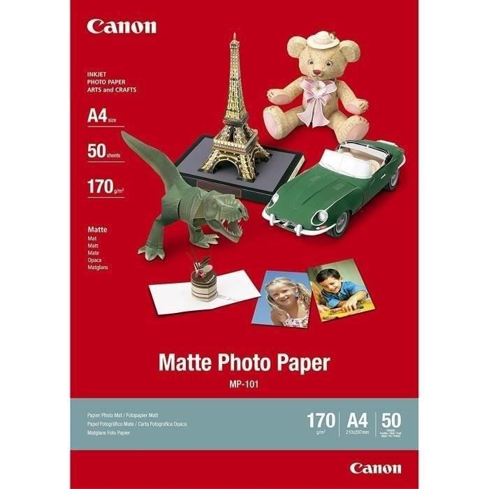 20 feuilles papier photo mat A4, 170 g/m², Jet d'encre