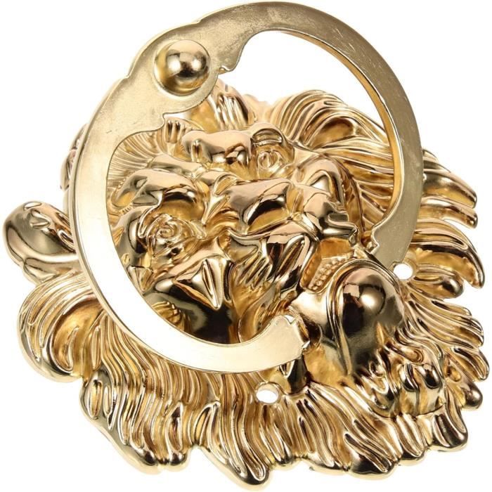 Heurtoir de Porte <br> Tête de Lion Asiatique main image 1