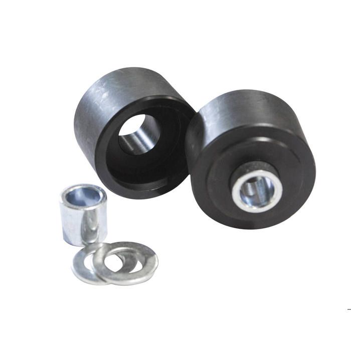 Kit De 2 Roues De Remplacement Pour Cric Hydraulique Horizontal - Roues Acier 65mm - Pour Crics 2.5T