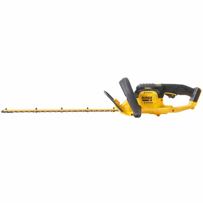 DeWalt Taille Haies Brushless XR 18V 5Ah Li Ion DCM563PB XJ Taille Haie Électrique sans Fil avec Poignée Multidirectionnelle Lame 55cm Écartement des Dents 1 9cm Coupe 75minCharge 3 4kg