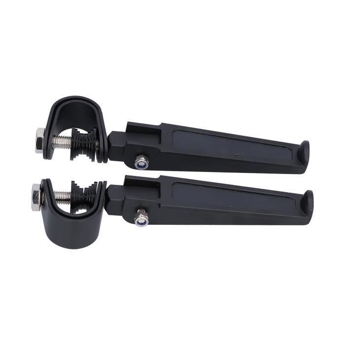 2 Repose-pieds Pliables 90° Pour Moto, Vélo, Scooter - Alliage D'aluminium, Antidérapants, Universels