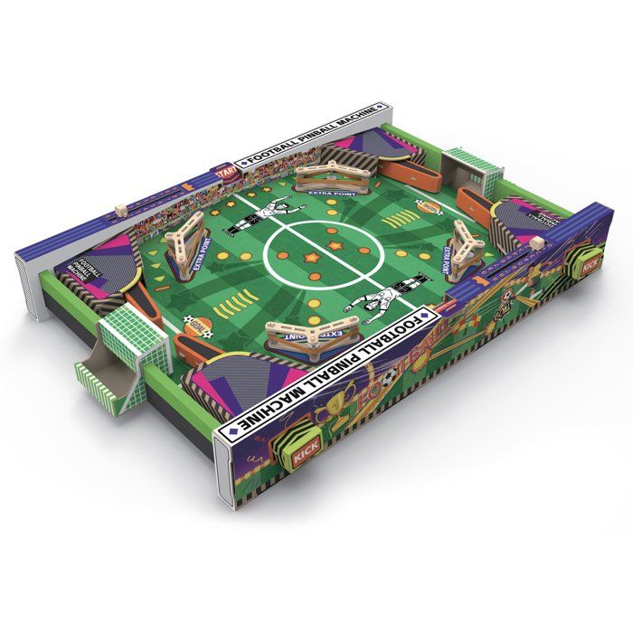 Flipper Football à construire - EXPLORA - 540083 - DIY - 2 joueurs - 91 pièces - Dès 8 ans