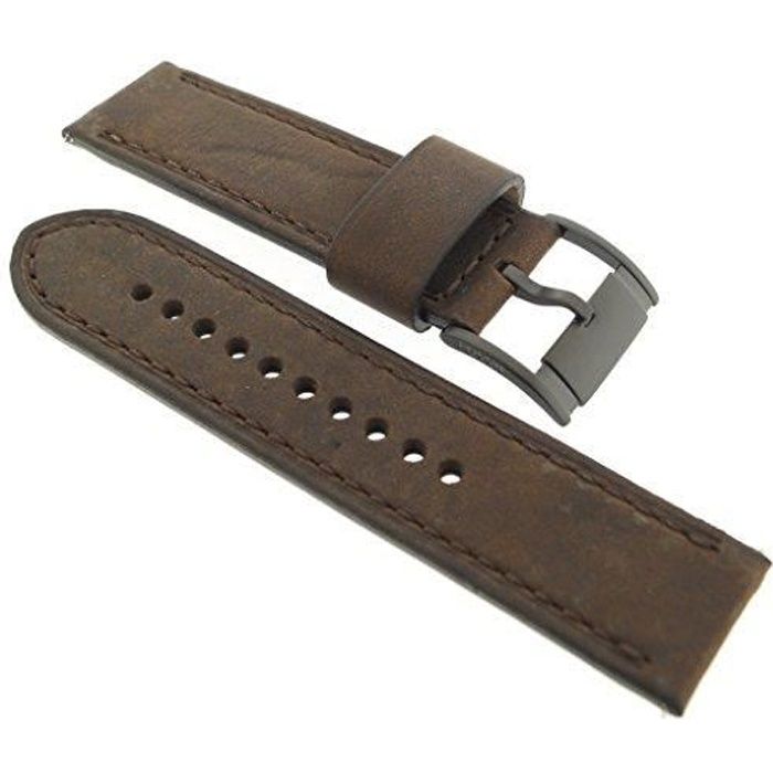 Bracelet de rechange en cuir pour montre Fossil JR LB-JR 1487, 24 mm,  marron , - Achat/vente montre - Cdiscount