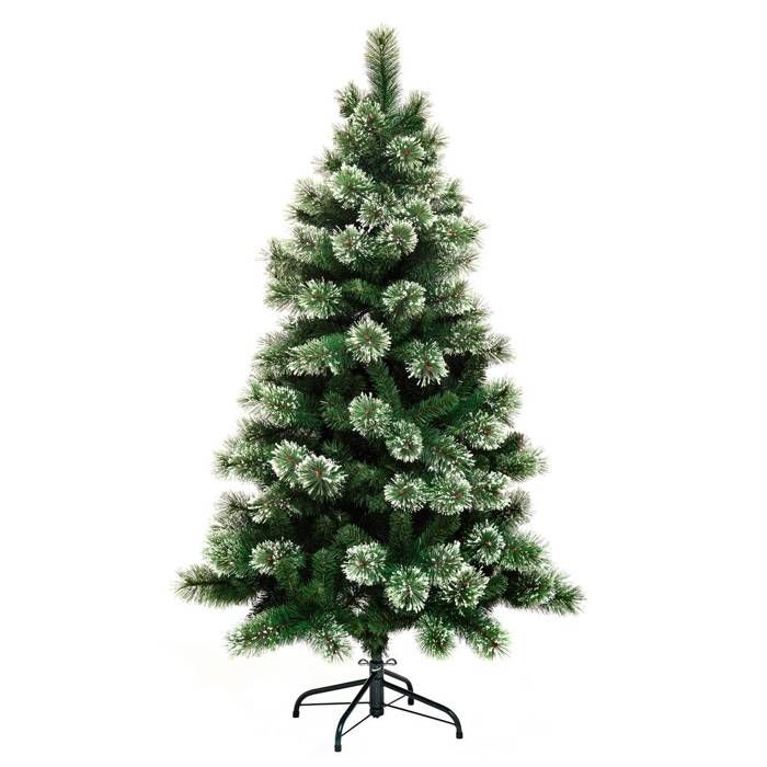 Sapin De Noël Artificiel Floqué Neige 1,80 M - Non éclairé - Branches Articulées - Pour Intérieur Et Extérieur - 3