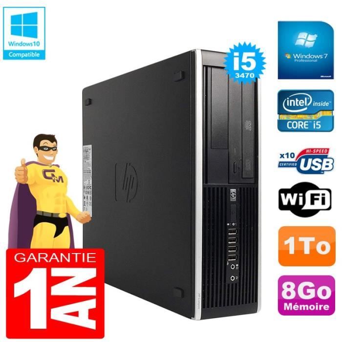 PC HP Compaq Pro 6300 SFF I5-3470 RAM 8Go Disque 1To Graveur DVD Wifi W7 Reconditionné - Hewlett-Packard reconditionné disponible sur Cdiscount Seconde Vie