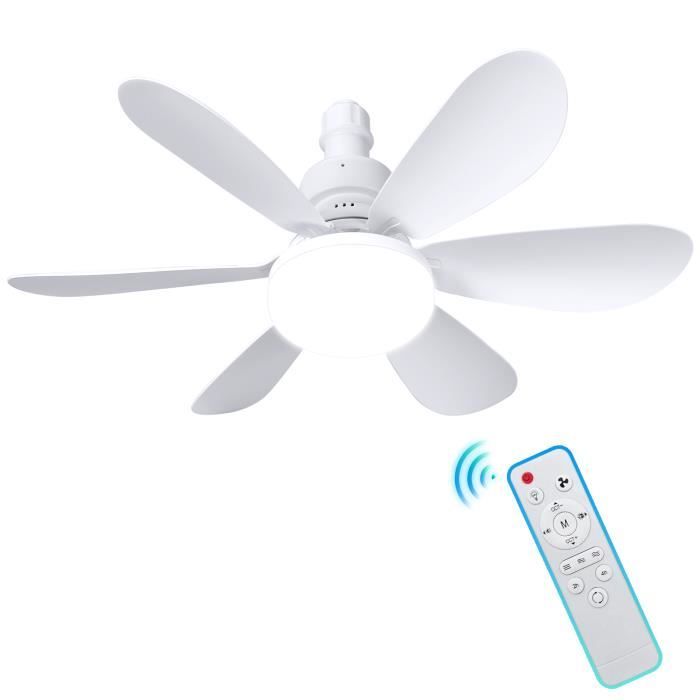 Ventilateur de plafond avec lumières 40W - 3 vitesses - minuterie - 3 éclairages - contrôle de la lumière du ventilateur de plafond - Joulli