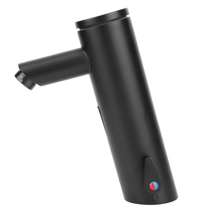 Robinet à Capteur Infrarouge Automatique Salle De Bain - Robinet Sans Contact Laiton Chromé Avec Eau Chaude/Froide Réglable