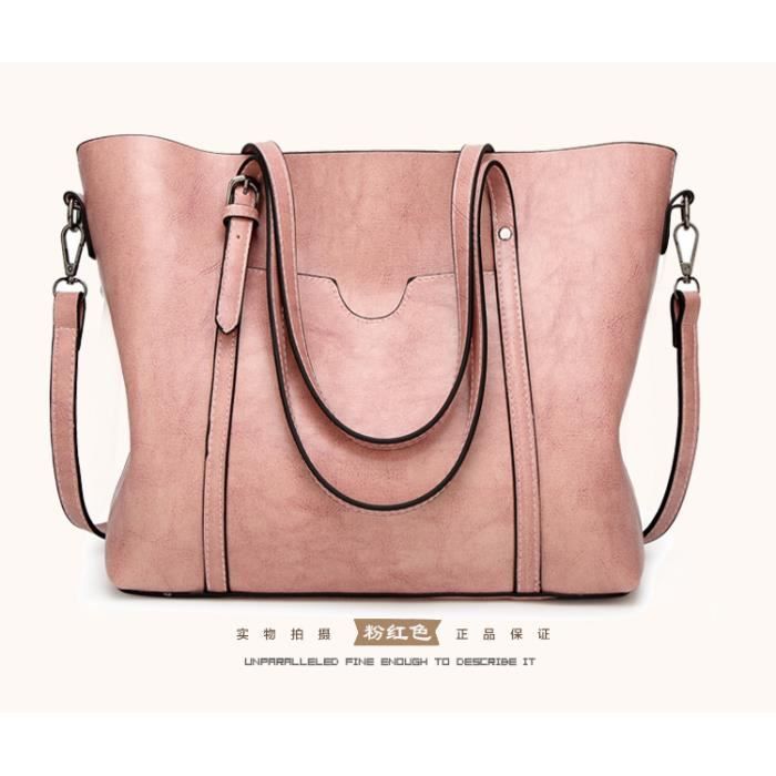 Sac Cabas Femme Grand Format – Pour Ordinateur 15,6 Pouces, Multiple Poches, Cuir PU – Idéal études, Travail, Quotidien